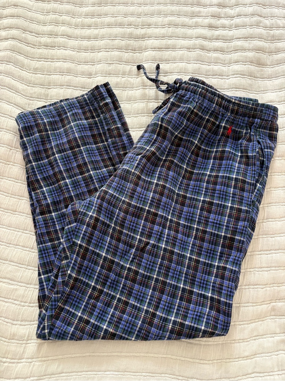 Polo‎ Ralph Lauren Sleepwear Pajama Pant Plaid Flannel Purple Cotton Size M